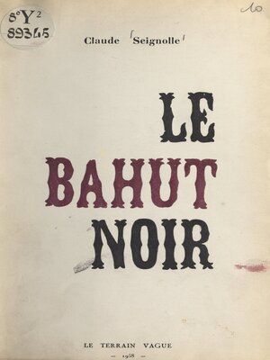cover image of Le bahut noir